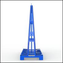 FGL glass transport rack - FGL-A-208-206-G4 - FGL Glastransportgestell , Glasbock - A-Bock - www.lager-und-transporttechnik.info