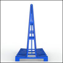 FGL glass and window transport rack - FGL-A-2412-208-G4 - FGL Glas-Fenstertransportgestell , Glasbock - Fensterbock -- A-Bock - www.lager-und-transporttechnik.inf