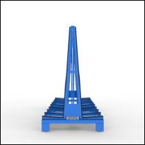 FGL glass and langoods transport rack - FGL-A-308-129-G4 - FGL Glas- u d Langgut-Transportgestell  - Langgut-bock - A-Bock - www.lager-und-transporttechnik.info