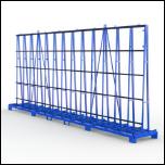 FGL Heavy duty  and Jumbo glass and window transport rack - FGL-A-588-2414 - FGL Glas- und Fenstertransportgestell , Jumbo Glasgestell f�r ganze Bandma�e, Glasbock - A-Bock - www.lager-und-transporttechnik.info