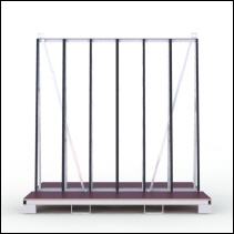 FGL window and elements transport rack - FGL-A-2215-207-H - FGL Fenster- und Elemente-transportgestell  - Fensterbock - A-Bock - www.lager-und-transporttechnik.info