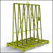 FGL glass, window and elements transport rack - FGL-A-2215-237- N - FGLglas,  Fenster- und Elemente-Transportgestell  -  Glasbock , Fensterbock - A-Bock - www.lager-und-transporttechnik.info