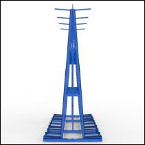 FGL window and elements Trailer- transport rack - FGL-AH-3012-279 F6 - FGL Fenster- und Elemente-Transportgestell f�r Anh�nger  - Fensterbock - A-Bock - www.lager-und-transporttechnik.info