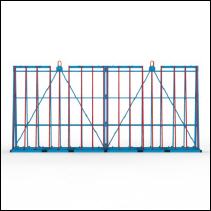 FGL Heavy duty , coupleable  Jumbo glass  transport rack - FGL-AV 3000 K2 - FGL koppelbares Glastransportgestell , Jumbo Glasgestell fr ganze Bandmae, Koppelgestell Glasbock - A-Bock - www.lager-und-transporttechnik.info