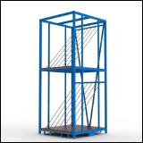 FGL window storage , double storage and transportbox for windows , FGL FBK-128-8-2, FGL Lager- und Transportgestell für Fenster-Elemente - www.lager-und-transporttechnik.info