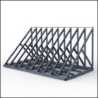 FGL glass and window storage harp rack, stationary harp rack for glass and window elements ,- FGL-FL-2412 - FGL F�chergestell zur Lagerung von Isoliergl�ser und  T�ren und Fensterelementen- www.lager-und-transporttechnik.info