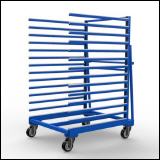 FGL carriar spar trolley one-sided, FGL-FWA-121-14-PA , FGL Fächer- und Etagenwagen, Tragarmwagen , www.lager-und-transporttechnik.info