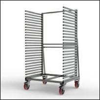 FGL carriar spar trolley one-sided, FGL-FWA-121-26-PA , FGL F�cher- und Etagenwagen, Tragarmwagen , www.lager-und-transporttechnik.info