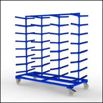 FGL carriar spar trolleydouble-sided, FGL-hw-209-188-ET-Flex, FGL Fcher- und Etagenwagen, Tragarmwagen , www.lager-und-transporttechnik.info