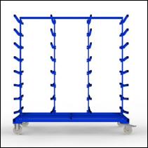 FGL carriar spar trolleydouble-sided, FGL-hw-209-188-ET-Flex, FGL Fcher- und Etagenwagen, Tragarmwagen , www.lager-und-transporttechnik.info
