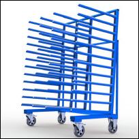 FGL carriar spar trolley one-sided, FGL-HWL-1600 E4 , FGL Fcher- und Etagenwagen, Tragarmwagen , www.lager-und-transporttechnik.info