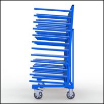 FGL carriar spar trolley one-sided, FGL-HWL-1600 E4 , FGL Fcher- und Etagenwagen, Tragarmwagen , www.lager-und-transporttechnik.info