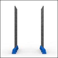 FGL slab rack - FGL heavy duty  bundle an universal rack for glass, panels, elemente and metall sheets , FGL-KI-5002-AC , FGL Glas- und Kistenigel als Universal-Lagersystem - www.lager-und-transporttechnik.info