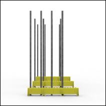 FGL slab rack - FGL heavy duty  bundle an universal rack for glass, panels, elemente and metall sheets , FGL-KI-5003-AC , FGL Glas- und Kistenigel als Universal-Lagersystem - www.lager-und-transporttechnik.info