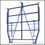 FGL-LGV-5000 , FGL glass forklift - glass fork - Garza para descarga de vidrio - Lèves-palettes pour por verre,   FGL Ladegabel für Einzelgläser Kisten und Caps - www.lager-und-transporttechnik.info