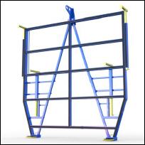 FGL-LGV-5000 , FGL glass forklift - glass fork - Garza para descarga de vidrio - L�ves-palettes pour por verre,   FGL Ladegabel f�r Einzelgl�ser Kisten und Caps - www.lager-und-transporttechnik.info