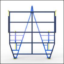 FGL-LGV-5000 , FGL glass forklift - glass fork - Garza para descarga de vidrio - L�ves-palettes pour por verre,   FGL Ladegabel f�r Einzelgl�ser Kisten und Caps - www.lager-und-transporttechnik.info