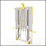 FGL-LGV-5000 Kompakt , FGL glass forklift - glass fork - Garza para descarga de vidrio - Lèves-palettes pour por verre,   FGL Ladegabel für Einzelgläser Kisten und Caps - www.lager-und-transporttechnik.info