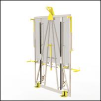 FGL-LGV-5000 Kompakt , FGL glass forklift - glass fork - Garza para descarga de vidrio - L�ves-palettes pour por verre,   FGL Ladegabel f�r Einzelgl�ser Kisten und Caps - www.lager-und-transporttechnik.info