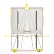 FGL-LGV-5000 Kompakt , FGL glass forklift - glass fork - Garza para descarga de vidrio - L�ves-palettes pour por verre,   FGL Ladegabel f�r Einzelgl�ser Kisten und Caps - www.lager-und-transporttechnik.info