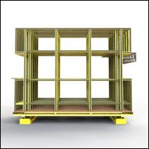 FGL QLG- V-5000 E-150, FGL side shift drawer compact glass storage systeme, FGL Clasificadores para vidrio autom�tico y manual, FGL Querlager Verschiebelager f�r Einzelgl�ser , Kisten und Caps, www.lager-und-transporttechnik.info