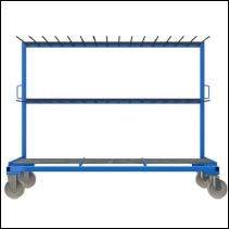 FGL-RW157-21 N, Chariot pour le transport et le stockage de profils verticaux, Carro para transporte y almacenamiento de los perfiles verticales , FGL Fcherwagen fr Rahmenprofile, Rahmenwagen, www.lager-und-transporttechnik.info