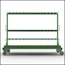 FGL-RW-15N, Chariot double pour le transport et le stockage de cadre et  profil�s verticaux, carro doble para transporte y almacenamiento de los marcos y perfiles verticales, FGL F�cherwagen f�r Rahmenprofile, Rahmenwagen, www.lager-und-transporttechnik.info