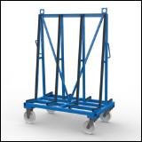 FGL- RWA-128-4, Chariot á verre, chariots porte-vitres ou porte-verres pour le transport sécurise de vitres, FGL carro de vidrio y ventanas o placas, FGL Glass and window trolley - glass transport cart,  FGL Rollwagen - Transportwagen für Glas , Febster und Plattenwaren , www.lager-und-transporttechnik.info