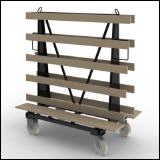 FGL- RWA-168-145 H, Chariot á verre, chariots porte-vitres ou porte-verres pour le transport sécurise de vitres, FGL carro de vidrio y ventanas o placas, FGL Glass and window trolley - glass transport cart,  FGL Rollwagen - Transportwagen für Glas , Febster und Plattenwaren , www.lager-und-transporttechnik.info