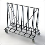 FGL- RWA-201-167-N, Chariot á verre, chariots porte-vitres ou porte-verres pour le transport sécurise de vitres, FGL carro de vidrio y ventanas o placas, FGL Glass and window trolley - glass transport cart,  FGL Rollwagen - Transportwagen für Glas , Febster und Plattenwaren, Glastransportwagen, Fenstertransportwagen , www.lager-und-transporttechnik.info