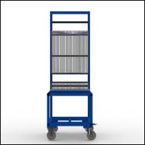 FGL-SBW-2510-H , FGL chariot porte penneaux et verre, carro para el transporte y el almacenaje de vidrios y paneles en las lneas de ensamblaje, FGL Scheibensortierwagen, FGL Isolierglaswagen , FGL glass sorted trolley,  www.lager-und-transporttechnik.info