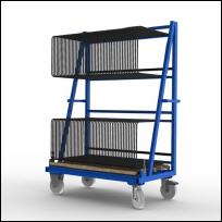 FGL-SBW-5010-H , FGL chariot porte penneaux et verre, carro para el transporte y el almacenaje de vidrios y paneles en las lneas de ensamblaje, FGL Scheibensortierwagen, FGL Isolierglaswagen ,  FGL glass sorted trolley, www.lager-und-transporttechnik.info