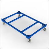 FGL-UW-1812-N, FGL undercarriage for glass and window transport rack, FGL chariot supérieur pour les Chevalet de stockage, tren de aterrizaje para los estanteria de transporte y almacenamiento,FGL  dollie, FGL Unterwagen für Glastransportgestelle und Fenstertransportgestelle, www.lager-und-Transporttechnik.info