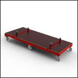 FGL-UW-2512-H, FGL undercarriage for glass and window transport rack, FGL chariot supérieur pour les Chevalet de stockage, tren de aterrizaje para los estanteria de transporte y almacenamiento,FGL  dollie, FGL Unterwagen für Glastransportgestelle und Fenstertransportgestelle, www.lager-und-Transporttechnik.info