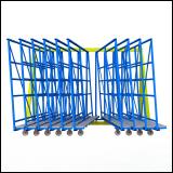 swing storage system - FGL Buchlager-System f�r Eonzelgl�ser, Kisten und Caps,    www.lager-und-transporttechnik.info