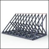 FGL glass and window storage harp rack, stationary harp rack for glass and window elements ,- FGL-FL-2412 - FGL F�chergestell zur Lagerung von Isoliergl�ser und  T�ren und Fensterelementen- www.lager-und-transporttechnik.info