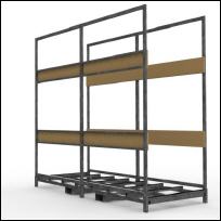 FGL heavy duty transportframe for facade elements, FGL FTB-150-3 , FGLSchwerlast-Transportrahmen f�r Fenster- und Fassadenelemente, www.lager-und-transporttechnik.info