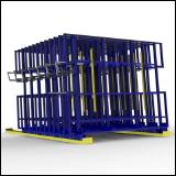 FGL QLG- V-5000 CK-13-180, FGL side shift drawer compact glass storage systeme, FGL Clasificadores para vidrio automtico y manual, FGL Querlager Verschiebelager fr Einzelglser , Kisten und Caps, www.lager-und-transporttechnik.info