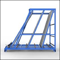 FGL-SG-50-10-D , FGL glass harp rack - glass storage system - glass classification system - FGL  Chevalet dispositif pour trier (et stockage) des panneaux de verre - estanter�a, dispositivo para clasificar paneles de vidrio - FGL Scheibensortiergestell,  Scheibenlagergestel Lagergestell f�r Ganzglast�ren - www.lager-und-transporttechnik.info