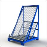 FGL-SG-20-55 , FGL glass harp rack - glass storage system - glass classification system - FGL  Chevalet dispositif pour trier (et stockage) des panneaux de verre - estanter�a, dispositivo para clasificar paneles de vidrio - FGL Scheibensortiergestell,  Scheibenlagergestell Lagergestell f�r Ganzglast�ren - www.lager-und-transporttechnik.info