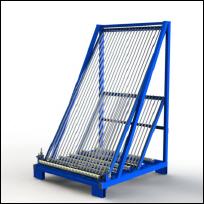 FGL-SG-20-55 , FGL glass harp rack - glass storage system - glass classification system - FGL  Chevalet dispositif pour trier (et stockage) des panneaux de verre - estanter�a, dispositivo para clasificar paneles de vidrio - FGL Scheibensortiergestell,  Scheibenlagergestell Lagergestell f�r Ganzglast�ren - www.lager-und-transporttechnik.info