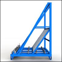 FGL-SG-20-55 , FGL glass harp rack - glass storage system - glass classification system - FGL  Chevalet dispositif pour trier (et stockage) des panneaux de verre - estanter�a, dispositivo para clasificar paneles de vidrio - FGL Scheibensortiergestell,  Scheibenlagergestel Lagergestell f�r Ganzglast�ren - www.lager-und-transporttechnik.info