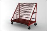 FGL-SKW-20-45 , FGL glass harp rack trolley - glass storage system - glass classification system - FGL  Chariot  dispositif pour trier (et stockage) des panneaux de verre - estanter�a, dispositivo para clasificar paneles de vidrio - FGL Scheibensortiergestell,  Scheibenlagerwagen , Lagerwagen f�r Ganzglast�ren - www.lager-und-transporttechnik.info