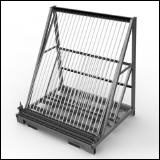 FGL-SG-20-55 , FGL glass harp rack - glass storage system - glass classification system - FGL  Chevalet dispositif pour trier (et stockage) des panneaux de verre - estanter�a, dispositivo para clasificar paneles de vidrio - FGL Scheibensortiergestell,  Scheibenlagergestell Lagergestell f�r Ganzglast�ren - www.lager-und-transporttechnik.info