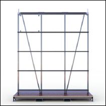 FGL-T-2400-N , FGL T-Rack ,  FGL transportrack for facades and elements - FGL Chevalet pour les lments de faades, Caballete para elementos de fachada - bastidor para elementos de fachada, FGL Transportgestelle fr Fenster, Fassaden und Elemente , FGL T-Gestell - www.lager-und-transporttechnik.info