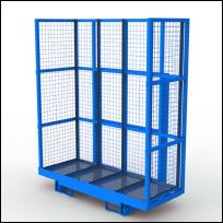FGL BG-188-N , FGL waste glass transportbox - FGL bastidor para los residuos de vidrio -  cadre pour les d�chets de verre - FGL Bruchglas Container - www.lager-und-transporttechnik.info