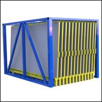 FGL Schubfachlager zur vertikalen Lagerung von Blechen und Kunststofftafeln - FGL Vertical drawer storage system for metal and plastic sheets - www.lager-und-transporttechnik.info